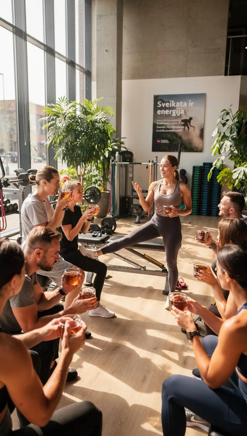 Cordyceps grybų arbata, skirta energijai didinti ir širdies sveikatai palaikyti.